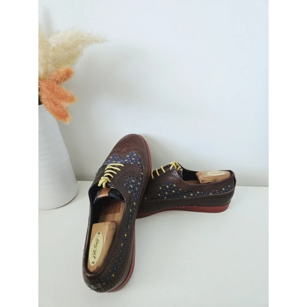 Fred Perry ETON Leather Brogue Wingtip Lace Up Oxfords Men's Size 11
